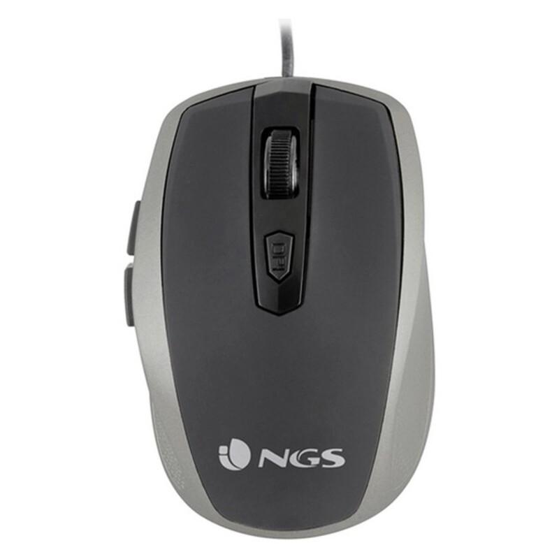 Mouse Ottico Mouse Ottico NGS Wired Mouse 1600 dpi USB Grigio