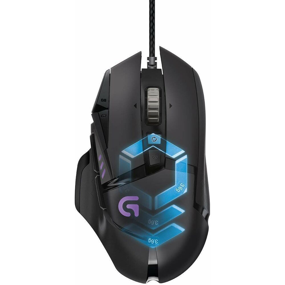 Mouse Gaming Logitech G502 Proteus Spectrum Nero (Ricondizionati C)