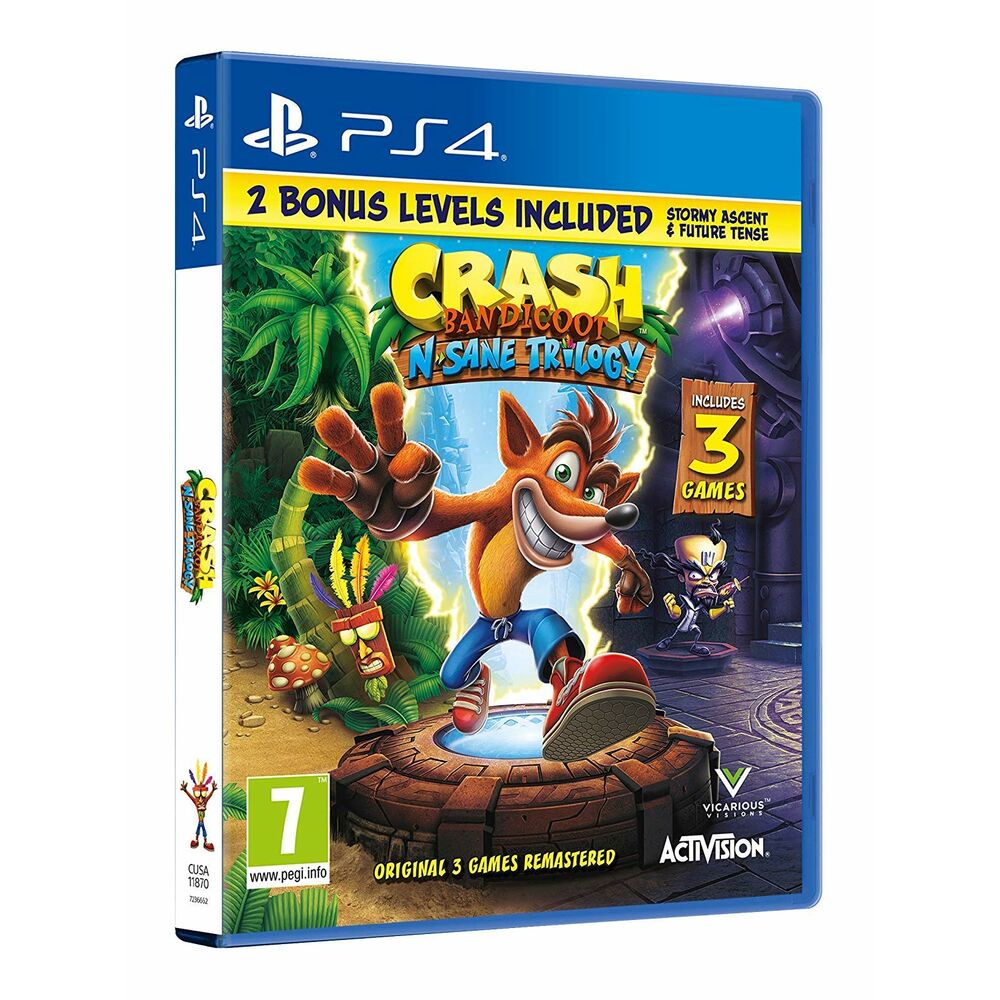 Videogioco PlayStation 4 Sony Crash Bandicoot N.Sane Trilogy + 2 Livelli Bonus (Ricondizionati B)