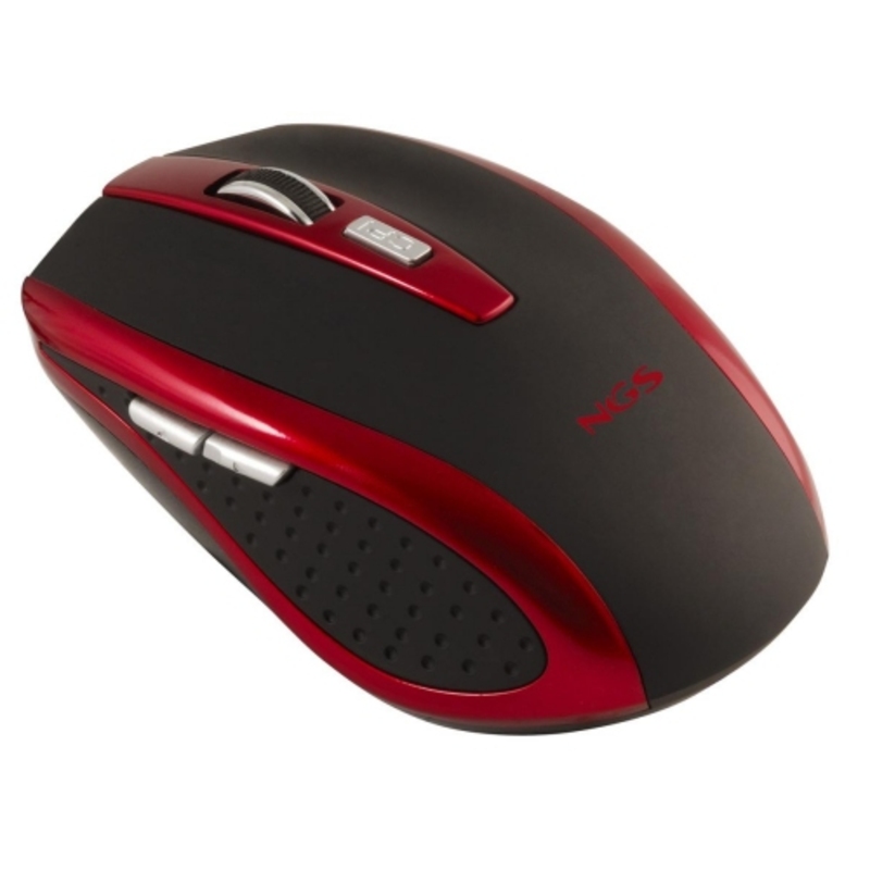 Mouse Ottico Mouse Ottico NGS Red Tick 1000 dpi Nero Rosso