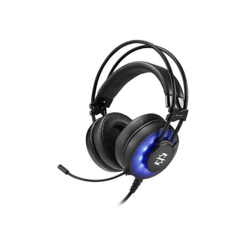 Auricolari con Microfono Gaming Sharkoon SKILLER SGH2 Nero Azzurro (Ricondizionati A)