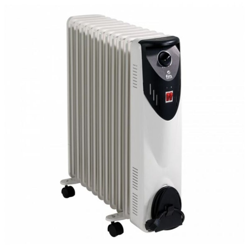 Radiatore a Olio (11 elementi) Grupo FM 201274 2500W Bianco 2500 W 1000 W/1500 W/2500 W