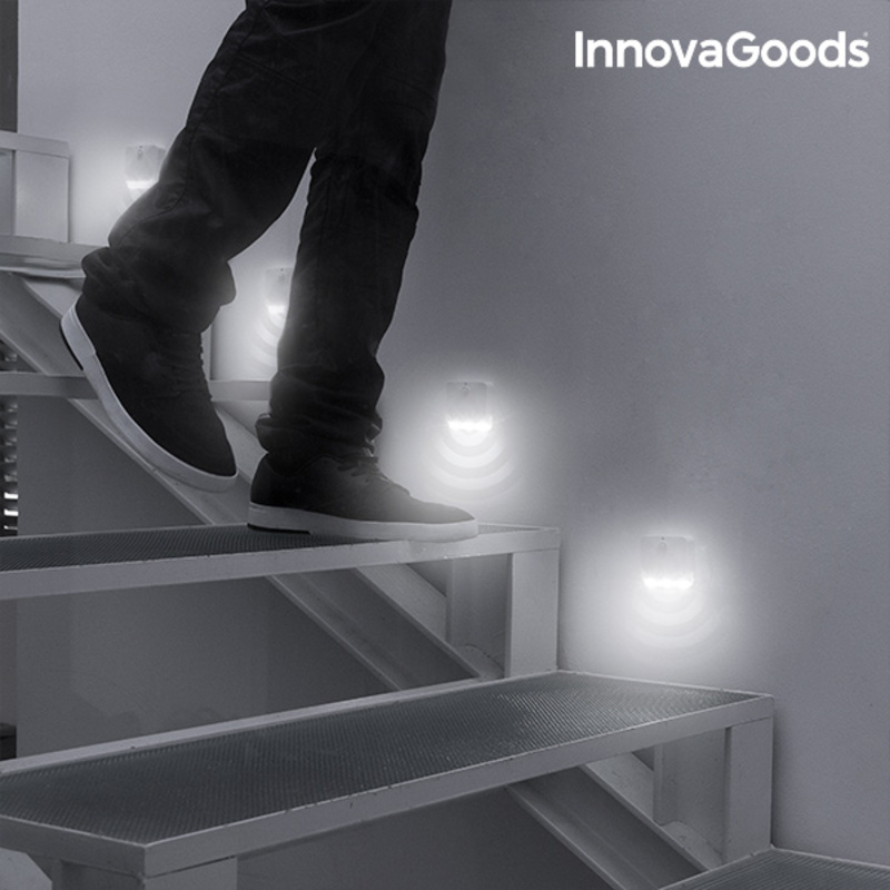 Luce LED con Sensore di Movimento InnovaGoods 2 UnitÃ 