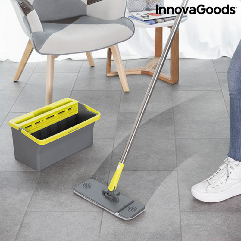 Lavapavimenti con Secchio e Tripla Azione Trimo InnovaGoods V0103259