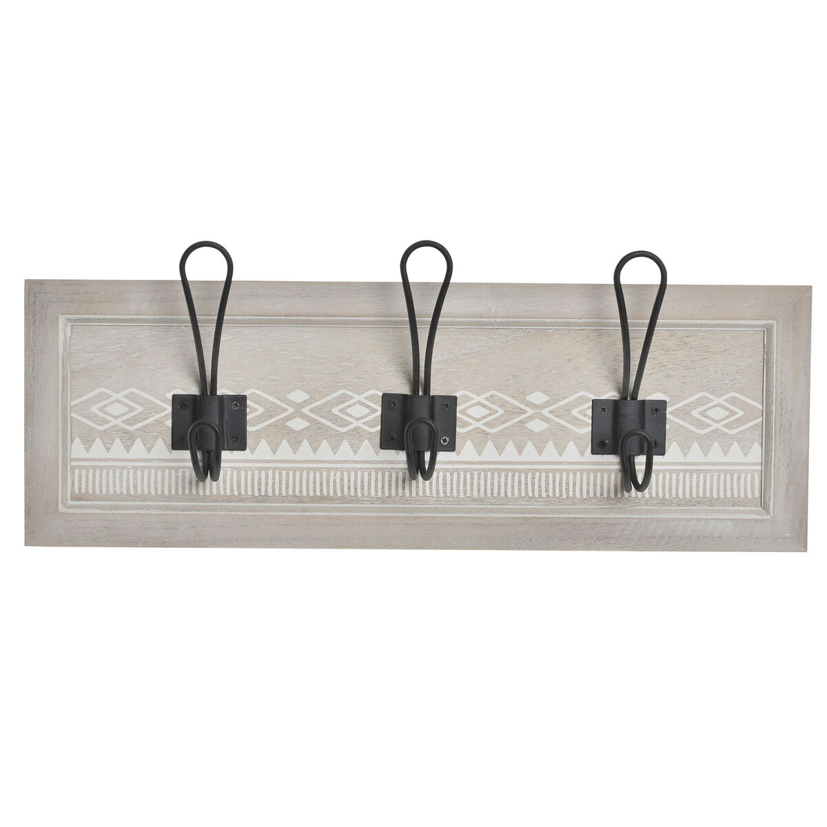 Appendiabiti da parete DKD Home Decor Metallo Legno Mantovana (44 x 5 x 19 cm)