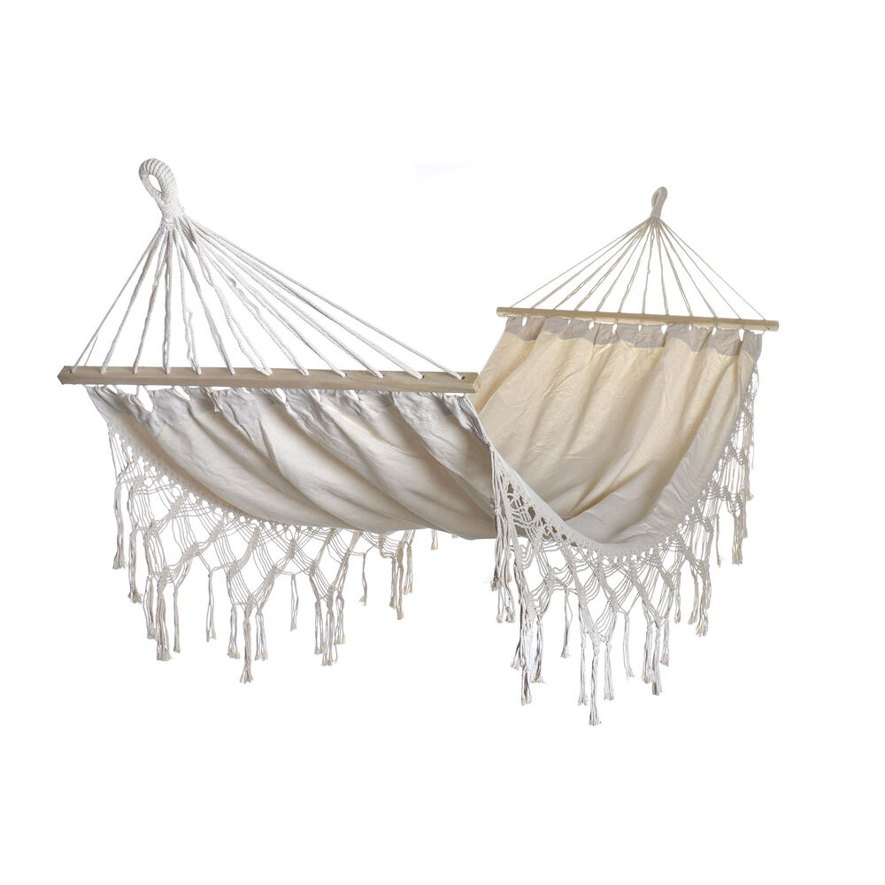 Amaca DKD Home Decor Bianco Poliestere Cotone (200 x 100 cm)