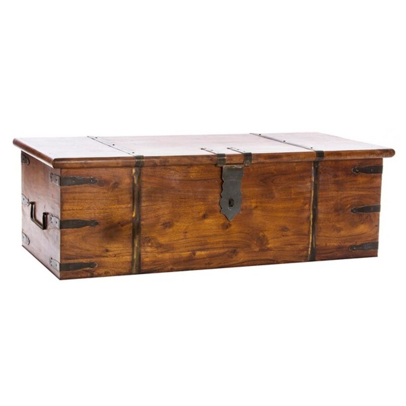Baule DKD Home Decor Bangalore Ferro Acacia (100 x 45 x 40 cm)