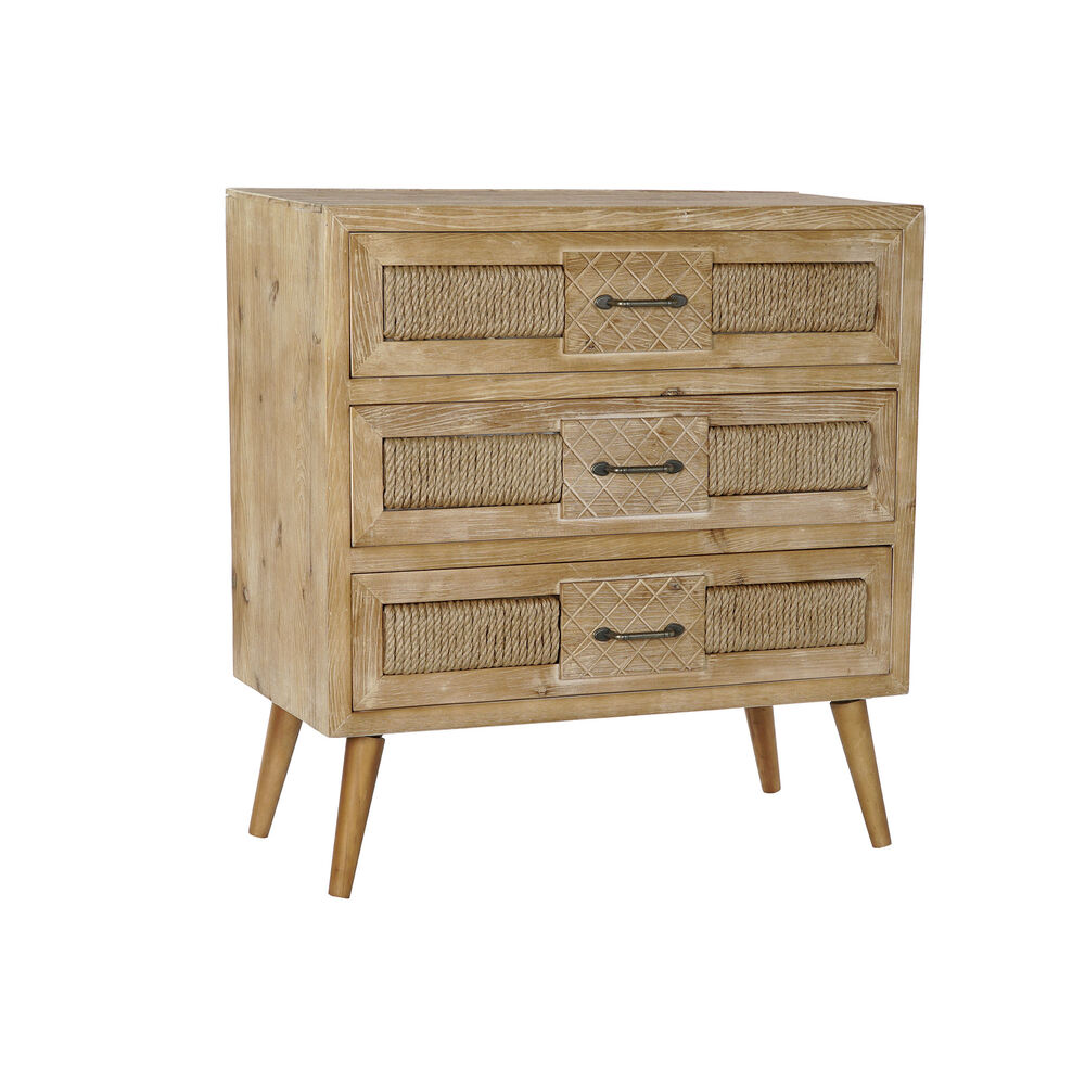 Cassettiera DKD Home Decor Legno Corda (80 x 39 x 84 cm)