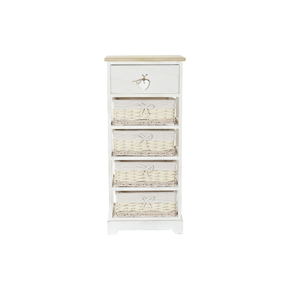Cassettiera DKD Home Decor Naturale vimini Legno di  paulownia (40 x 29 x 91 cm)