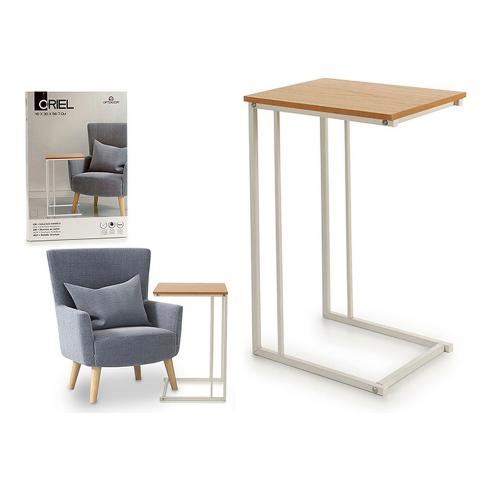 Tavolo aggiuntivo Metallo Legno di pino (30 x 60 x 40 cm)