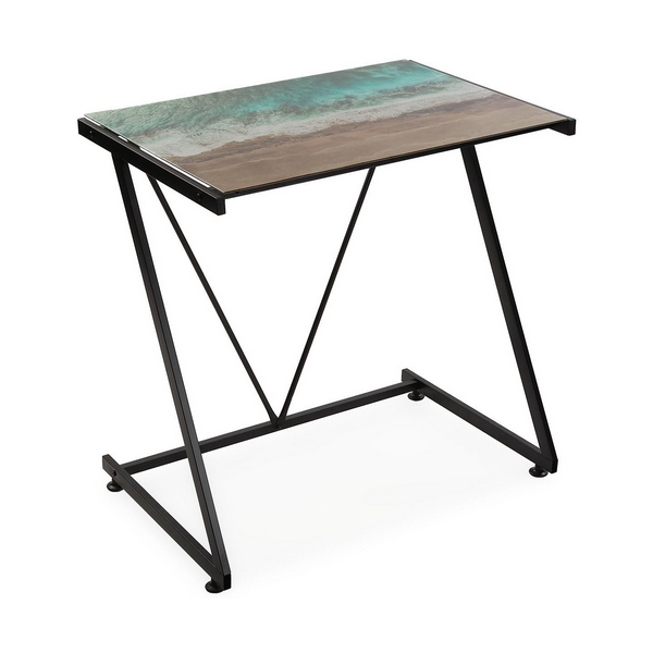 Scrivania Versa Vetro Metallo (76 x 76 x 51 cm)
