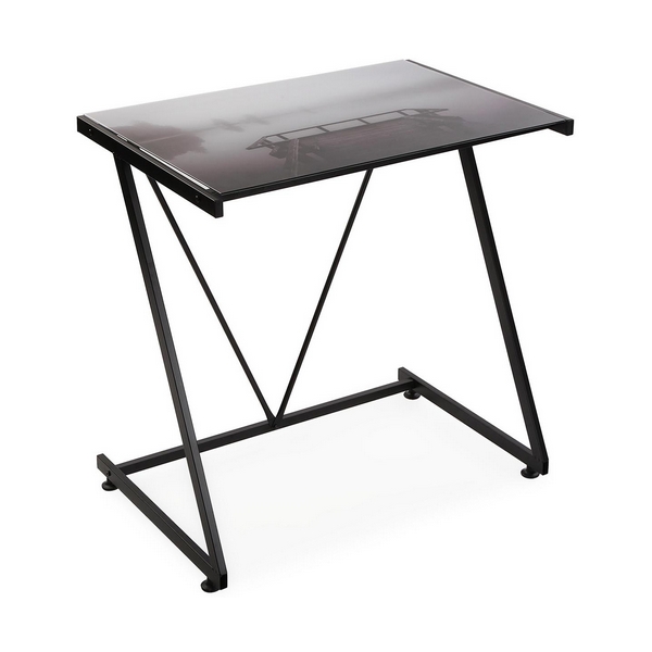 Scrivania Versa Vetro Metallo (76 x 76 x 51 cm)