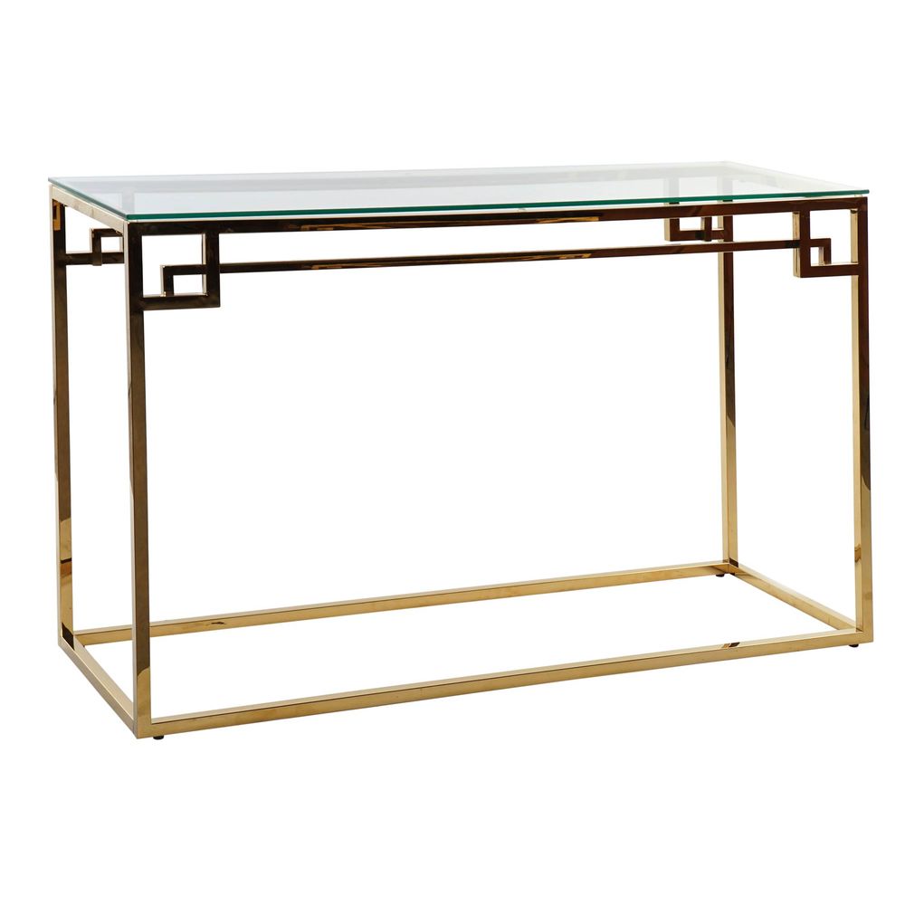 Ingresso DKD Home Decor Vetro Acciaio Dorato (120 x 40 x 75 cm)