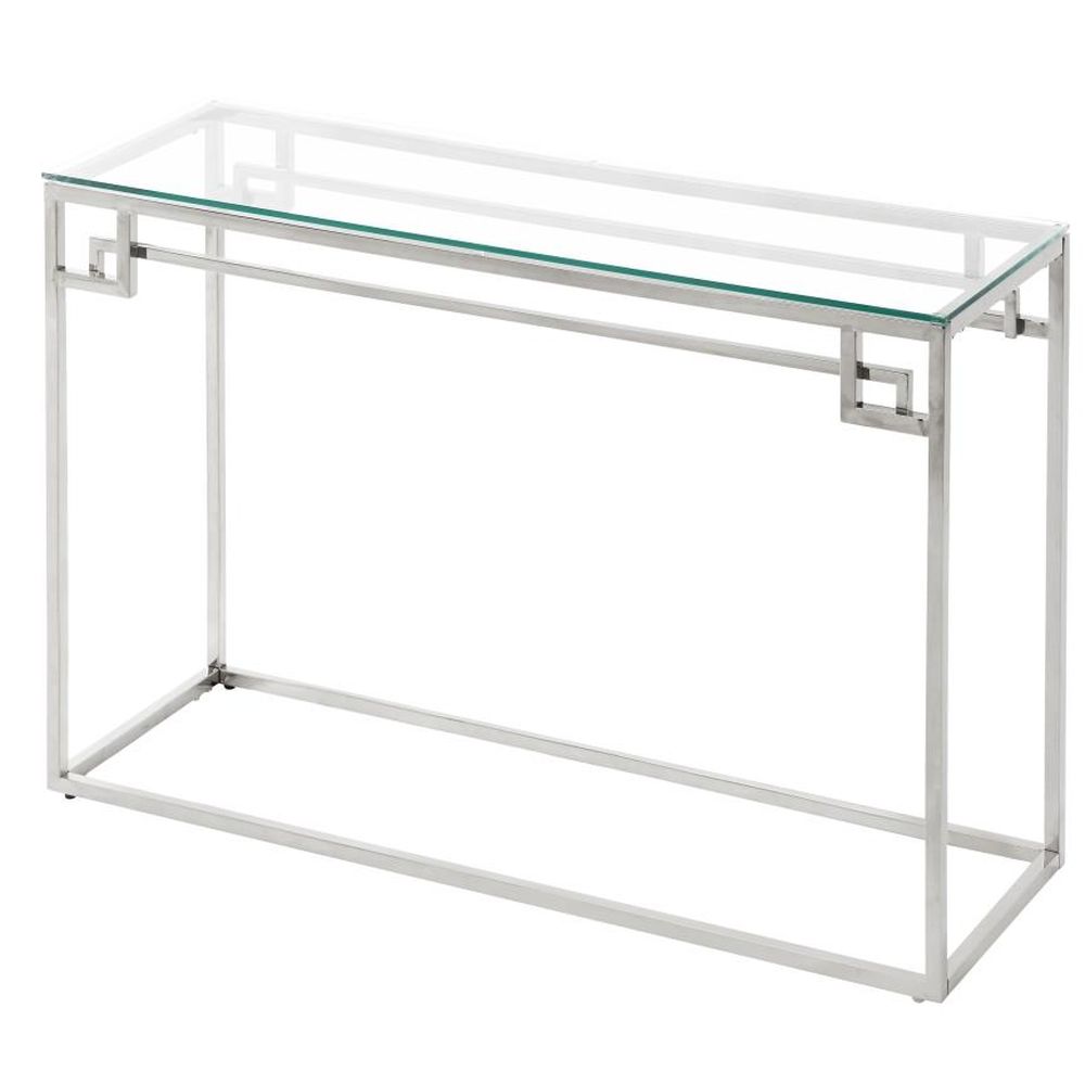 Ingresso DKD Home Decor Argento Vetro Acciaio (120 x 40 x 75 cm)