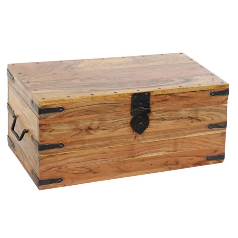 Baule DKD Home Decor Legno Acacia (60 x 30 x 30 cm)