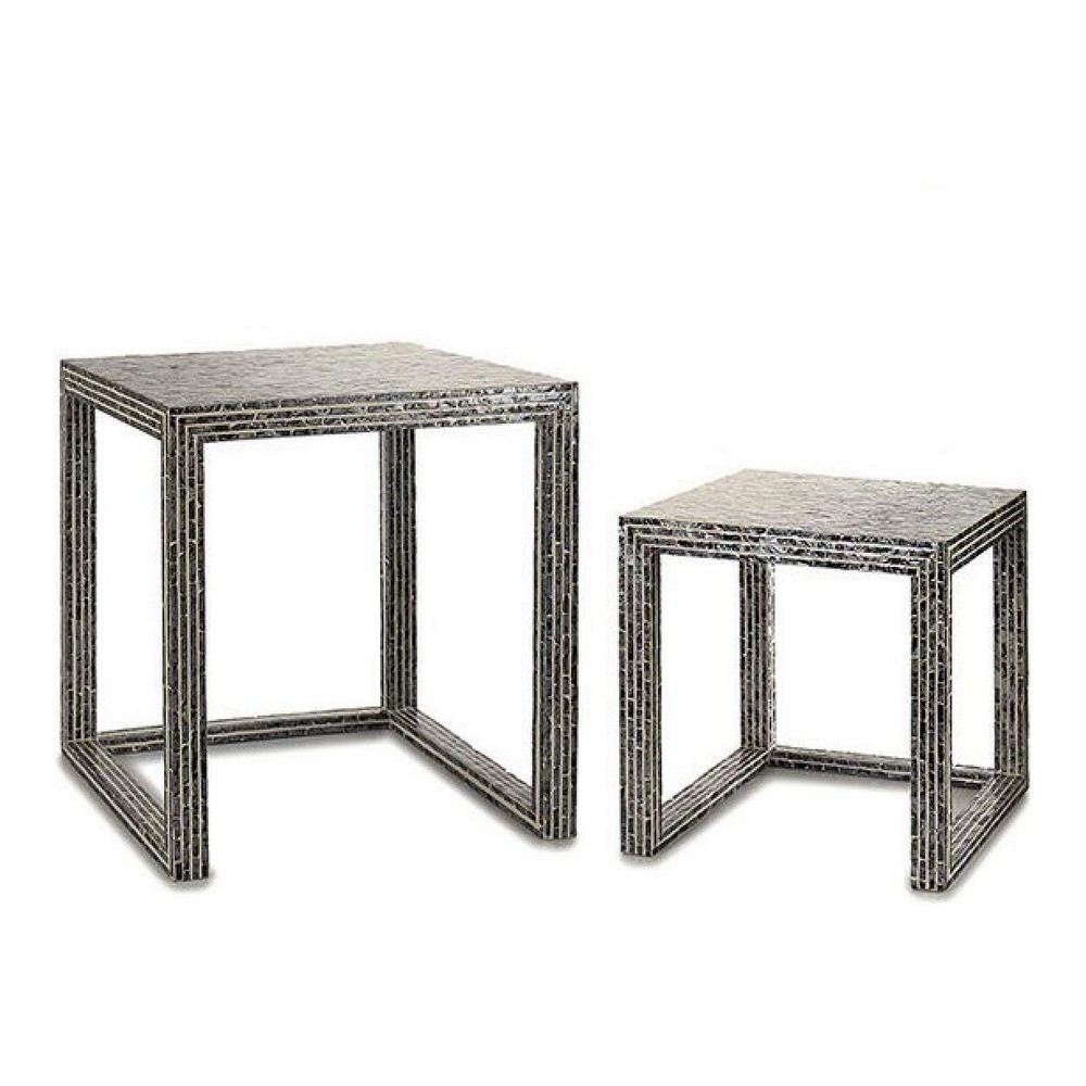Tavolo Aggiuntivo Grigio DegradÃ¨ (42 x 61,5 x 61 cm) (2 pcs)