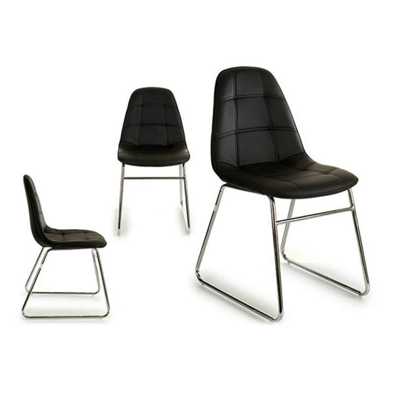 Sedia da Sala da Pranzo Nero (58 x 84,5 x 45 cm)