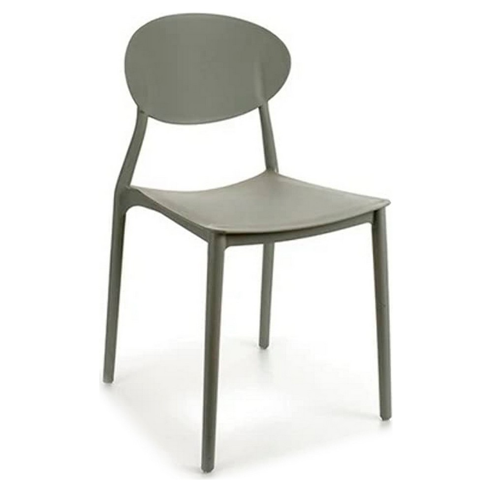 Sedia da Sala da Pranzo Grigio Plastica (41 x 81 x 49 cm)