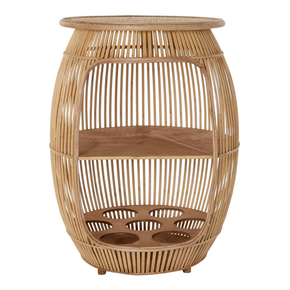 Tavolo Aggiuntivo DKD Home Decor Rattan (61 x 56.5 x 79 cm)