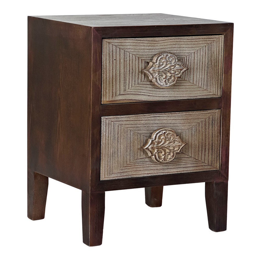Comodino DKD Home Decor Brad Legno MDF (45 x 40 x 60 cm)