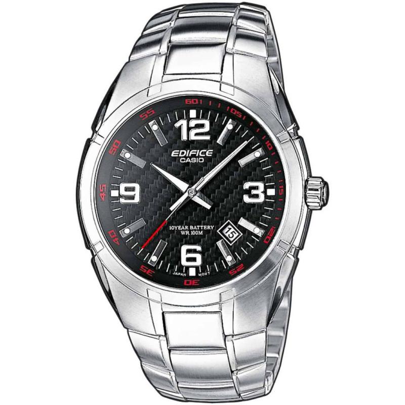 Orologio Uomo CASIO EF-12_M EDIFICE 10 YEAR BATTERY WATER 100 MT RESISTENT Cassa Acciaio Inossidabile mm40