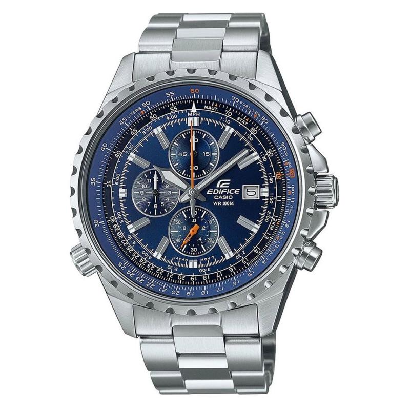 Orologio Uomo CASIO EF-52_M EDIFICE CRONOGRAFO WATER 100 MT RESISTENT Cassa Acciaio Inossidabile mm45