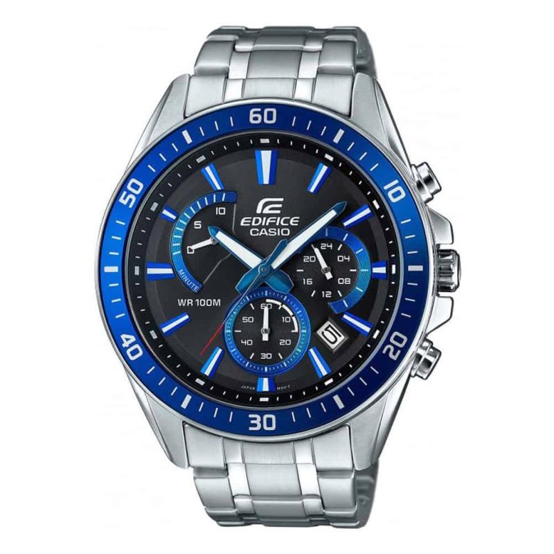 Orologio Uomo CASIO EFR-5_M EDIFICE CRONOGRAFO WATER 100 MT RESISTENT Cassa Acciaio Inossidabile mm47