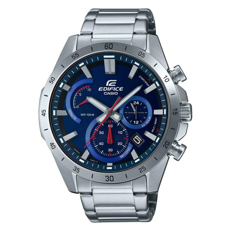 Orologio Uomo CASIO EFR-57_M  EDIFICE CRONOGRAFO WATER 100 MT RESISTENT Cassa Acciaio Inossidabile mm47