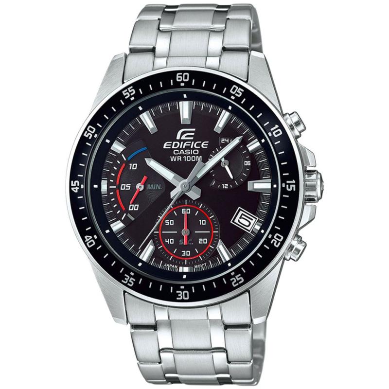 Orologio Uomo CASIO EFV-54_M EDIFICE CRONOGRAFO WATER 100 MT RESISTENT Cassa Acciaio Inossidabile mm44