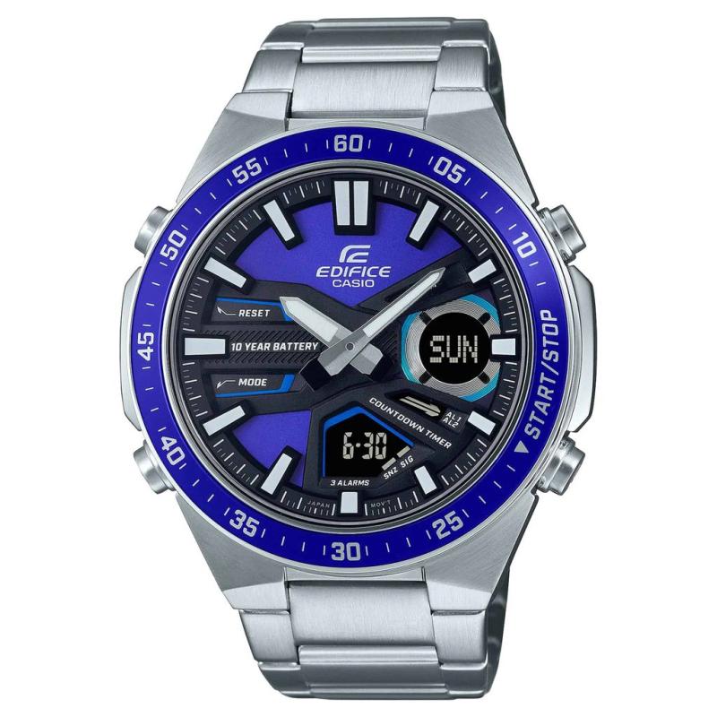 Orologio Uomo CASIO EFV-C_M EDIFICE 10 YEAR BATTERY WATER 100 MT RESISTENT Cassa Acciaio Inossidabile mm47