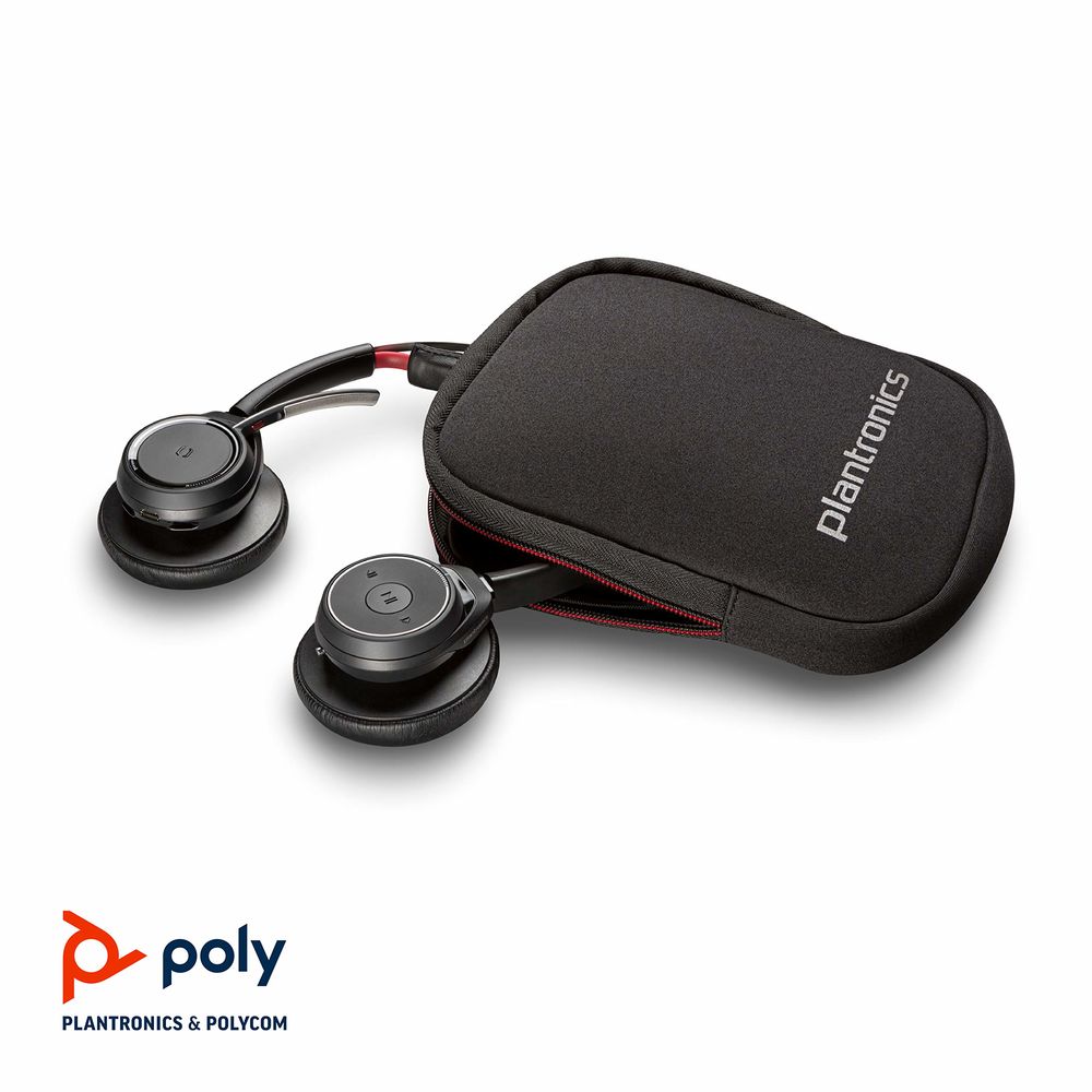 Auricolari con Microfono Poly VOYAGER FOCUS Nero