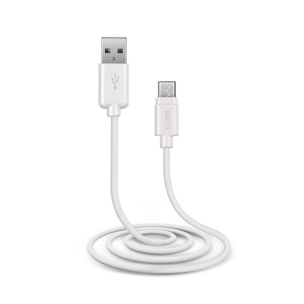 Cavo Micro USB a USB SBS ?TECABLEMICROW Bianco 1 m