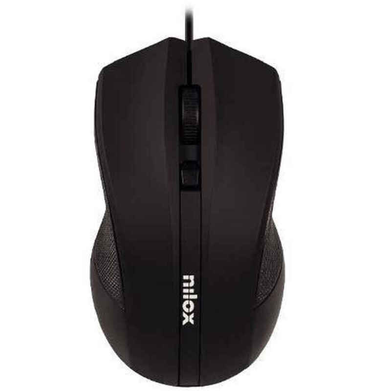 Mouse Nilox RATON Ã“PTICO USB 1600 DPI -NEGRO