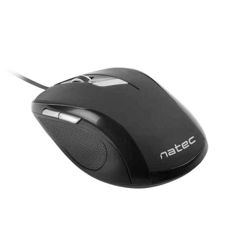Mouse con Cavo e Sensore Ottico Natec PIGEON 2400 DPI Nero