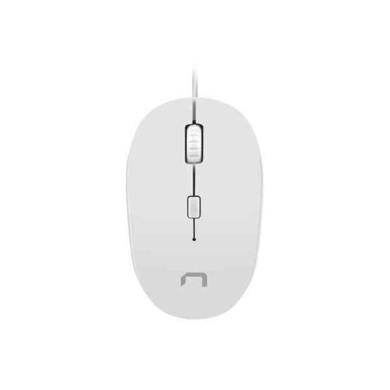 Mouse con Cavo e Sensore Ottico Natec Sparrow 1200 DPI Bianco