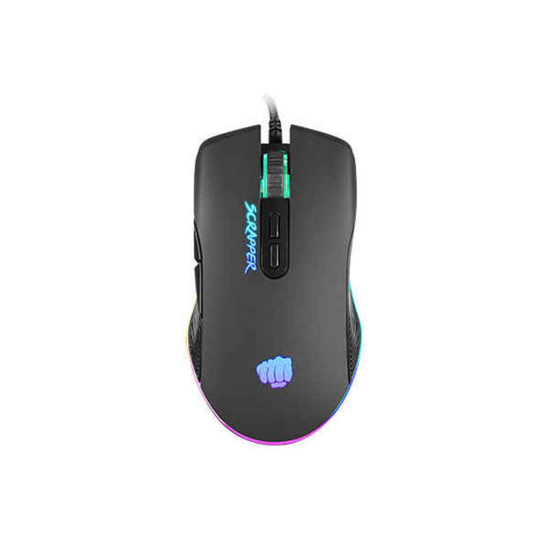 Mouse Gaming Fury Scrapper RGB 6400 DPI Nero